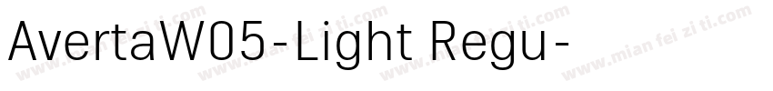 AvertaW05-Light Regu字体转换